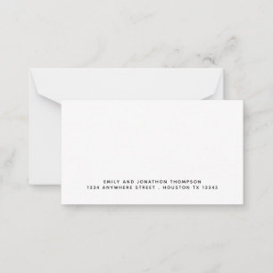 Simple Text Name and Address Card
