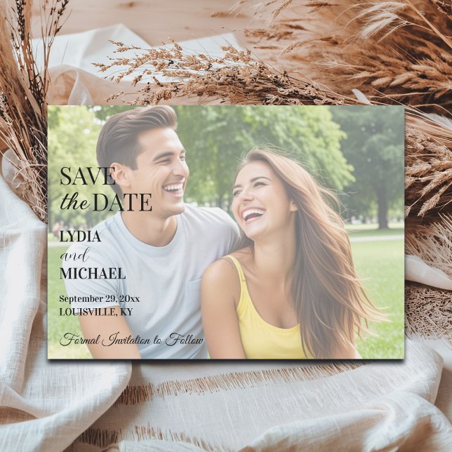 Simple Text Overlay Photo Save The Date (Creator Uploaded)