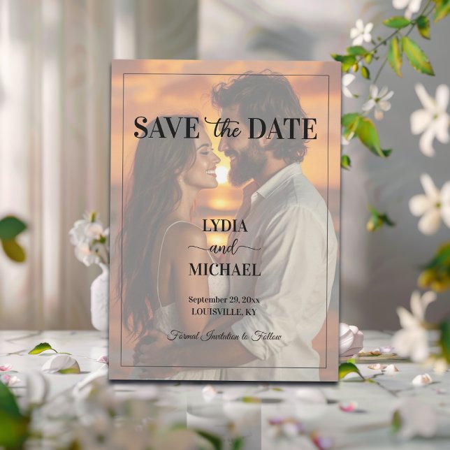 Simple Text Overlay Photo Save The Date (Creator Uploaded)