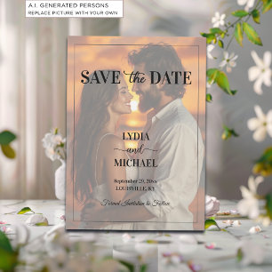 Simple Text Overlay Photo Save The Date