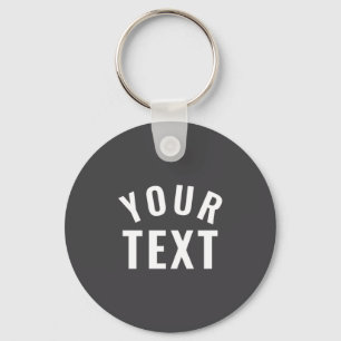 Simple Text Template Womens Long Sleeve Black  Key Ring