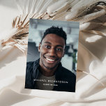 Simple Text | Vertical Two Photo Graduation Party Invitation<br><div class="desc">This simple and modern grad party invitation features your personal photo on the front,  and another on the back,  with your graduation information in a modern white text overlay. A minimalist,  classic look that the graduate will love.</div>