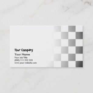Simple textured chequerboard business card