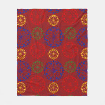 Simple textured snowy mandala