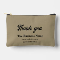Simple thank you add business name details text t