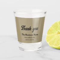 Simple thank you add business name details text t