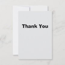 Simple Thank You Card