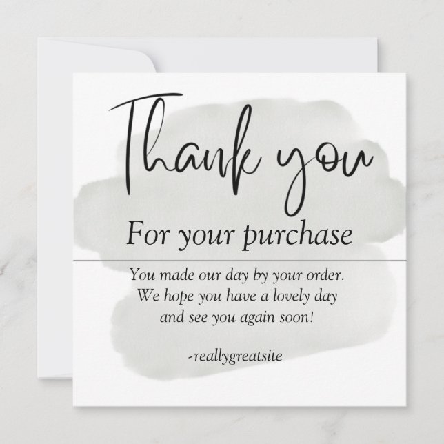 simple thank you card (Front)