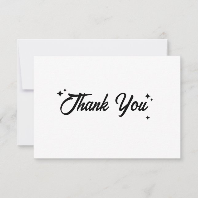 Simple Thank You Card (Front)