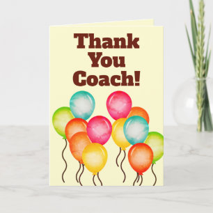 Simple thank you coach card
