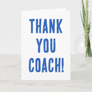 Simple thank you coach card