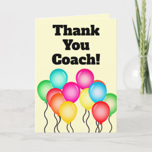 Simple thank you coach card