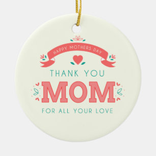 Simple Thank You Mum Mother's Day   Ornament