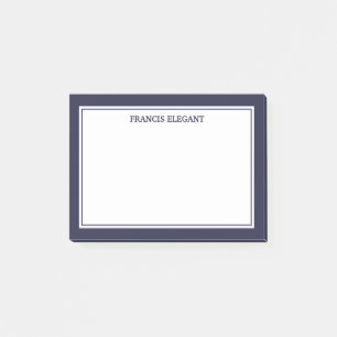 Simple Thick Border Personalised Post it Notes
