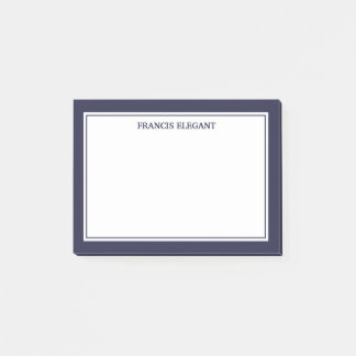 Simple Thick Border Personalised Post it Notes