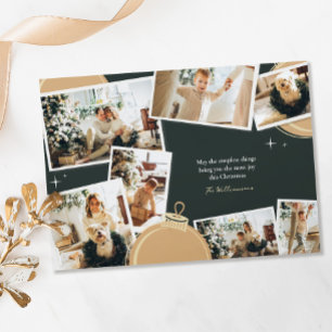 Simple Things 7 Photo Collage Christmas Holiday Card