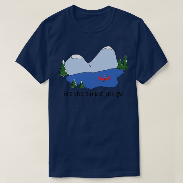 Simple Things Canoe T-Shirt (Design Front)