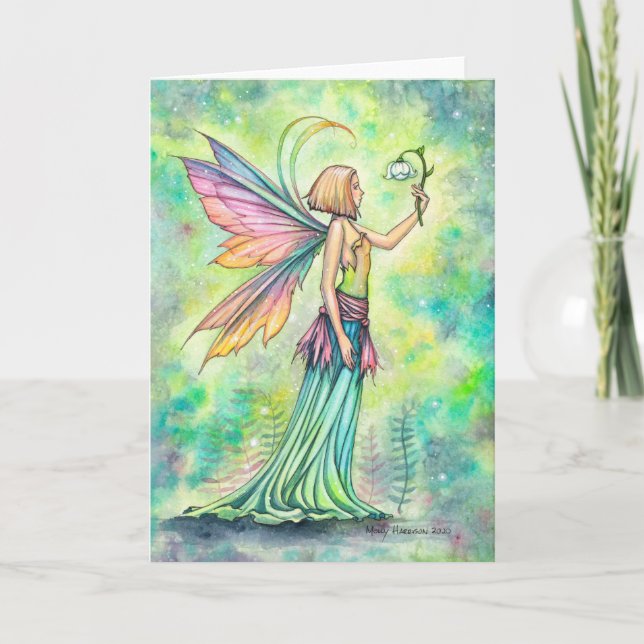 Simple Things Cute Fairy Watercolor Art Card (Front)