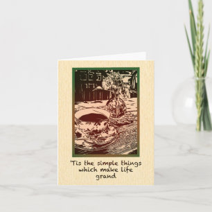 Simple Things Small, 4" x 5.6" Folded Note Card