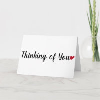 Simple Thinking of You Card