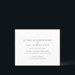 Simple Timeless Budget Wedding Save the Date<br><div class="desc">Simple and timeless design.</div>