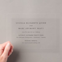 Simple Timeless Wedding Save the Date