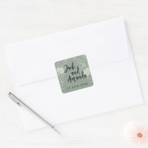 Simple Timeless Wedding stickers and labels