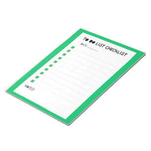 Simple To-Do List Checklist Planner Notepad