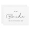 Simple To my Bride on our wedding day card