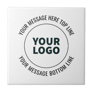 Simple to Replace with Your Logo or Image  Ceramic Tile