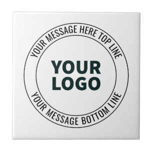 Simple to Replace with Your Logo or Image  Ceramic Tile