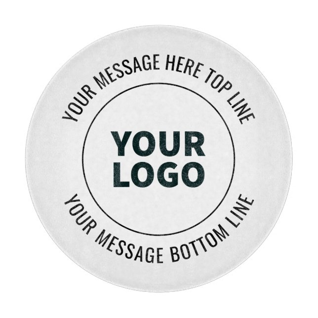 Simple to Replace with Your Logo or Image  Cutting Board (Front)