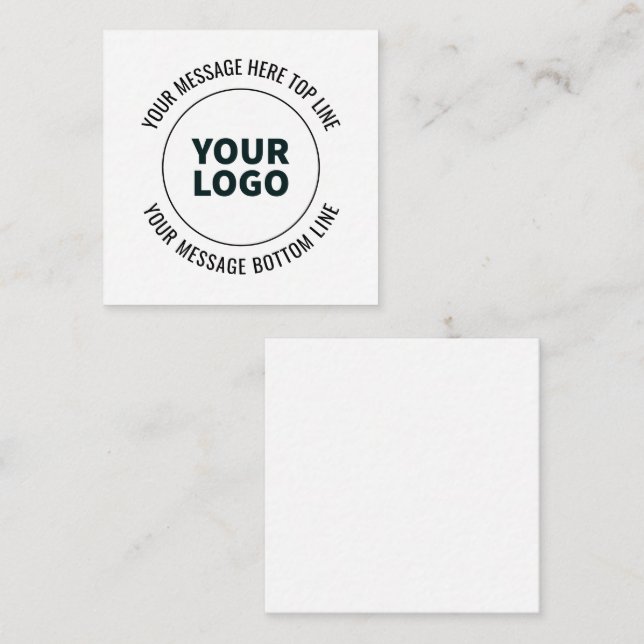 Simple to Replace with Your Logo or Image  Enclosure Card (Front/Back)