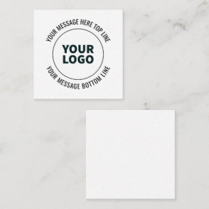 Simple to Replace with Your Logo or Image  Enclosure Card