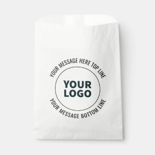 Simple to Replace with Your Logo or Image Favour Bag