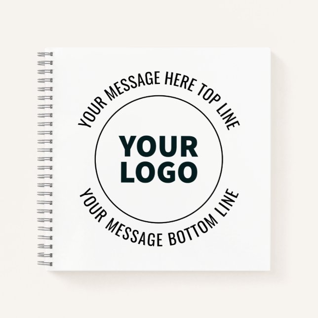 Simple to Replace with Your Logo or Image  Notebook (Front)