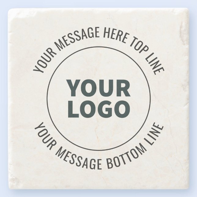 Simple to Replace with Your Logo or Image  Stone Coaster (Creator Uploaded)