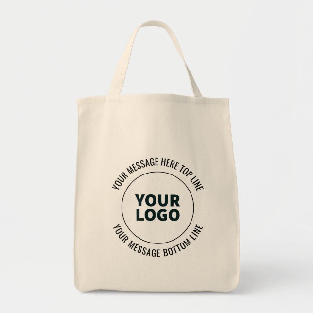 Simple to Replace with Your Logo or Image  Tote Bag (Front)