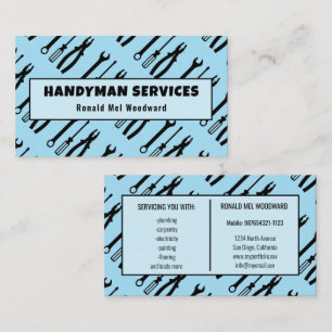 Simple Tool Handyman Services Business Card