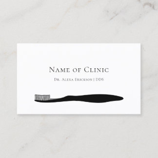 Simple Toothbrush Dentist Appointment Reminder Card