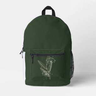 Simple Touch of Nature Seeding the Land Printed Backpack