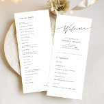 Simple Traditional Catholic Wedding Ceremony Program<br><div class="desc">This Simple Traditional Catholic Wedding Ceremony Program is your perfect companion to guide guests through your special day. Its clean design and clear layout reflect the timeless tradition of a Roman Catholic wedding, making it easy for everyone to follow the service. It's an elegant, modern touch that's also budget-friendly, ideal...</div>