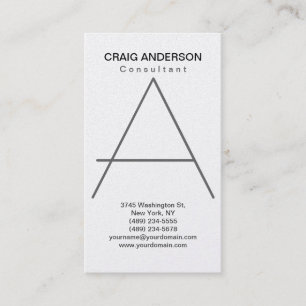 Simple Trendy Cute Plain Business Card