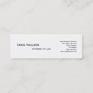 Simple Trendy Cute Plain Consultant Business Card