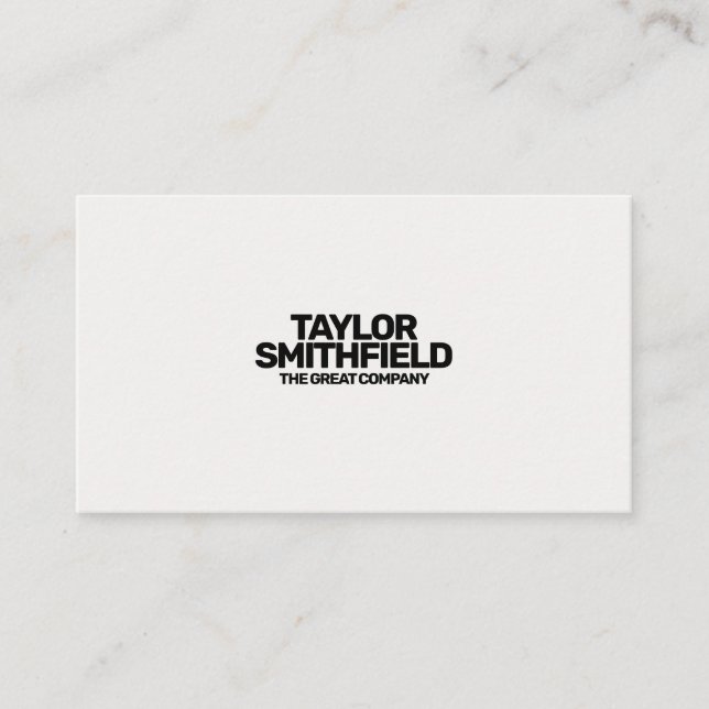 Simple Trendy Modern Business Card (Front)