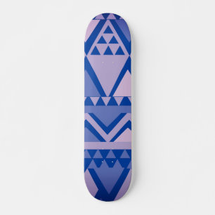 Simple Tribal Art Pattern Violet Skateboard