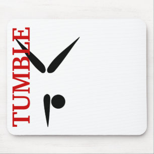 Simple Tumbler Gymnast Gymnastics Symbol Mouse Pad