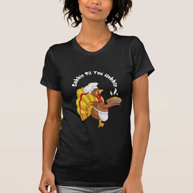 Simple Turkey Day Pie Chef T-Shirt (Front)