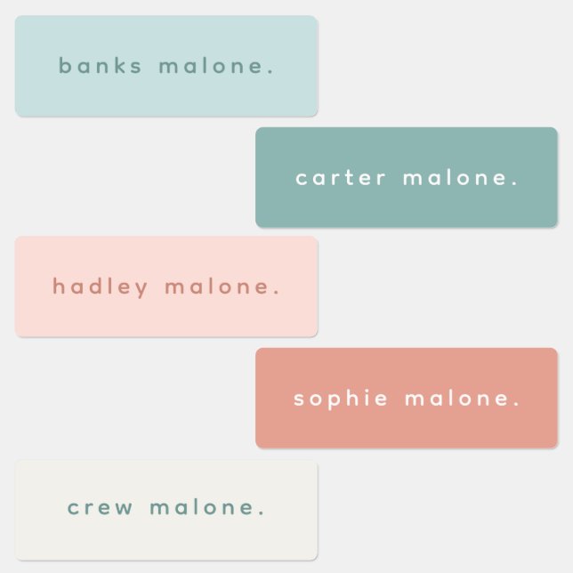 Simple Type Boho Kids Waterproof Name (Group)