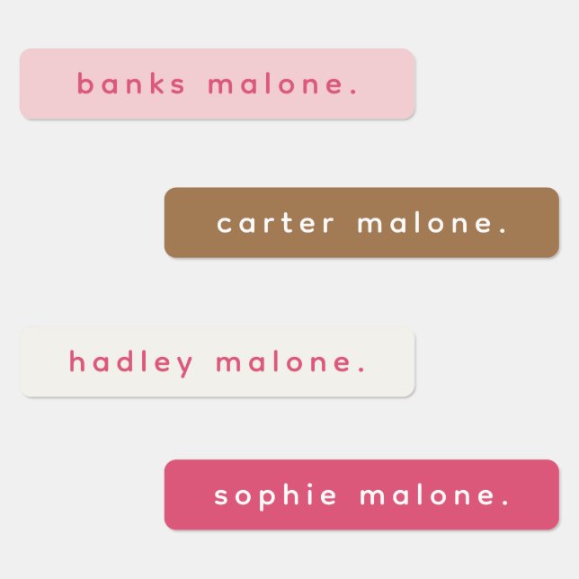 Simple Type Boho Kids Waterproof Name (Group)